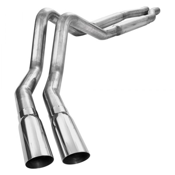 Stainless Works® - 304 SS Smooth Tube Dual Header-Back Exhaust System, Ford F-150