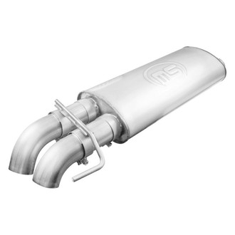 Stainless Works® - 304 SS Header-Back Exhaust System with Dual Rear Exit