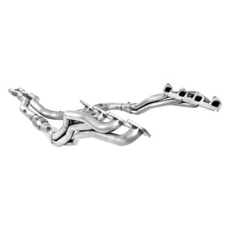 Stainless Works® - 304 SS Mill Long Tube Catted Exhaust Header Assembly with Performance Connect X-Pipe