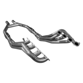 Stainless Works® - 304 SS Mill Long Tube High Flow Catted Exhaust Header Assembly with Performance Connect Off-Road H-Pipe