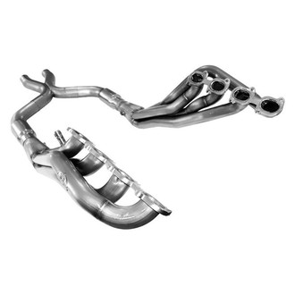 Stainless Works® - Stainless Steel Long Tube High Flow Catted Exhaust Header Assembly with Factory Connect Off-Road X-Pipe