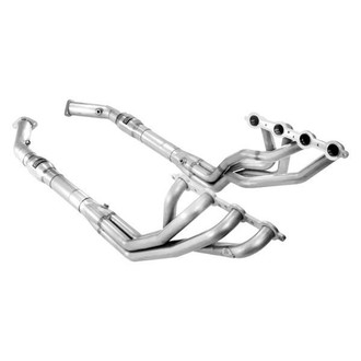 Stainless Works® - 304 SS Mill Long Tube High Flow Catted Exhaust Header Assembly with Factory Connect