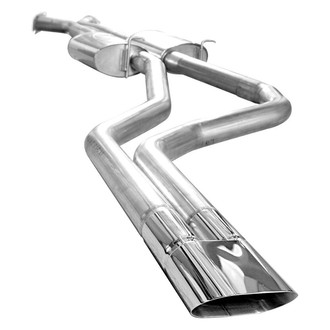 Stainless Works® - 304 SS Turbo Chambered Dual Cat-Back Exhaust System with Dual Rear Exit