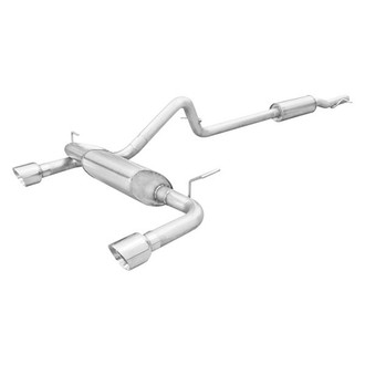 Stainless Works® - 304 SS Turbo Chambered Cat-Back Exhaust System with Split Rear Exit