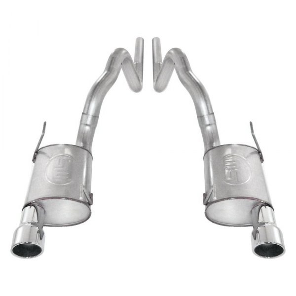 Stainless Works® - 304 SS Turbo Chambered Cat-Back Exhaust System, Ford Mustang