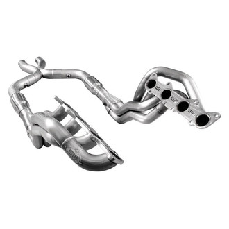 Stainless Works® - 304 SS Mill Long Tube High Flow Catted Exhaust Header Assembly with Factory Connect