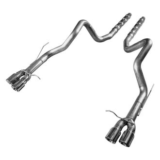 Stainless Works® - 304 SS Chambered Round Cat-Back Exhaust System with Quad Rear Exit