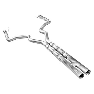 Stainless Works® - 304 SS Chambered Round Dual Cat-Back Exhaust System with Split Rear Exit
