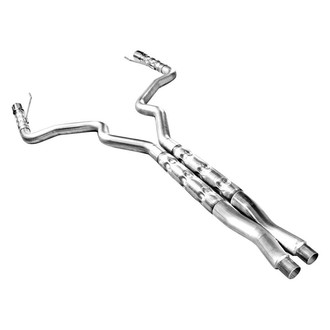 Stainless Works® - 304 SS Chambered Round Dual Cat-Back Exhaust System with Split Rear Exit