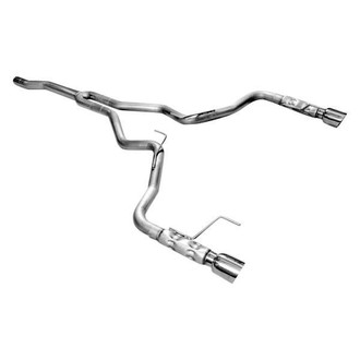 Stainless Works® - 304 SS Chambered Round Dual Cat-Back Exhaust System with Split Rear Exit