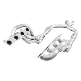 Stainless Works® - Stainless Power 304 SS Mill Long Tube Catted Exhaust Headers with Performance Connect Off-Road X-Pipe