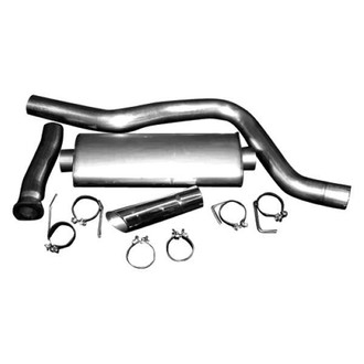 Stainless Works® - 304 SS Turbo Chambered Single Cat-Back Exhaust System with Single Rear Exit