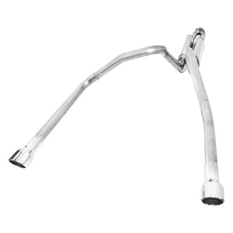 Stainless Works® - 304 SS Turbo Chambered Dual Cat-Back Exhaust System with Split Rear Exit