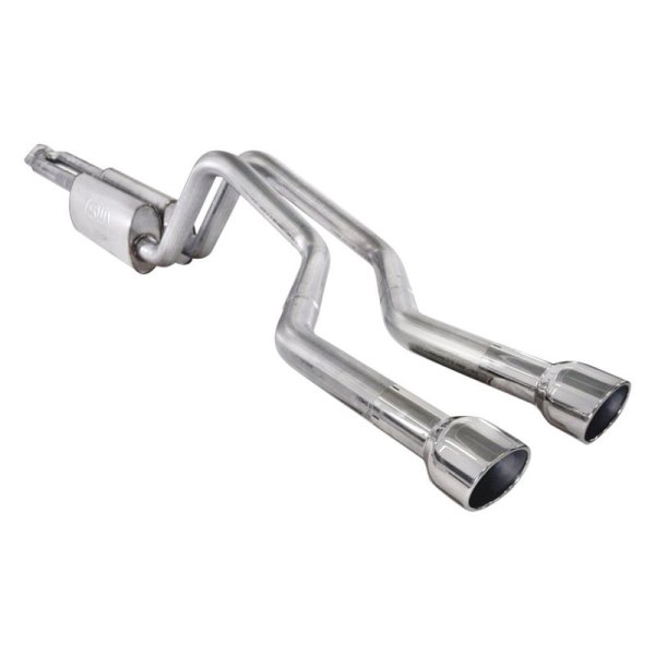 Stainless Works® - 304 SS Turbo S-Tube Dual Cat-Back Exhaust System, Chevy Trailblazer