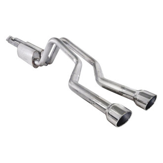 Stainless Works® - 304 SS Turbo S-Tube Dual Cat-Back Exhaust System with Dual Rear Exit