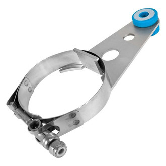 Stainless Works® - 90 Degree Clamp-On Trick Exhaust Hanger with Band Clamp (2.25" D)