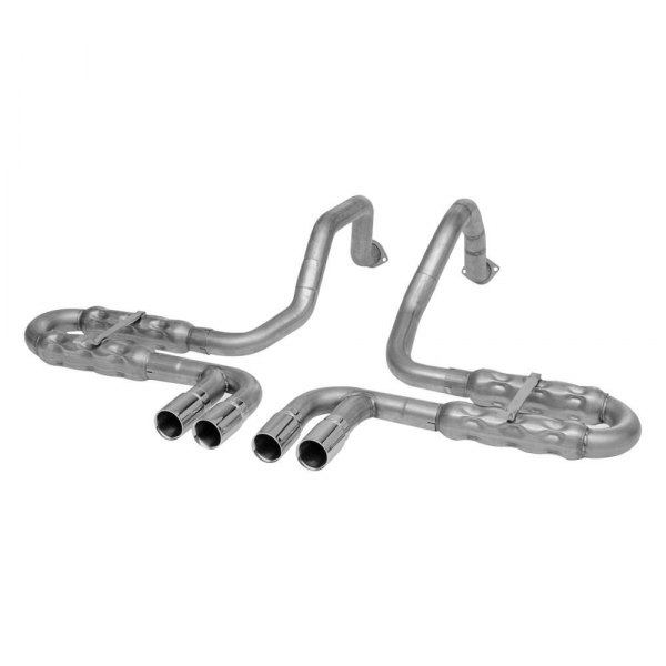 Stainless Works® - 304 SS Chambered Round Dual Axle-Back Exhaust System, Chevy Corvette