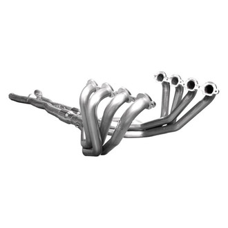 Stainless Works® - 304 SS Mill Long Tube High Flow Catted Exhaust Header Assembly with Factory Connect Off-Road X-Pipe