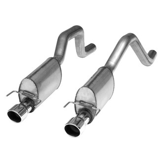Stainless Works® - 304 SS Turbo Chambered Dual Axle-Back Exhaust System with Split Rear Exit