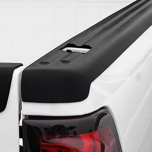 Stampede® - Rail Topz™ Ribbed Black Bed Rail Caps with Stake Holes