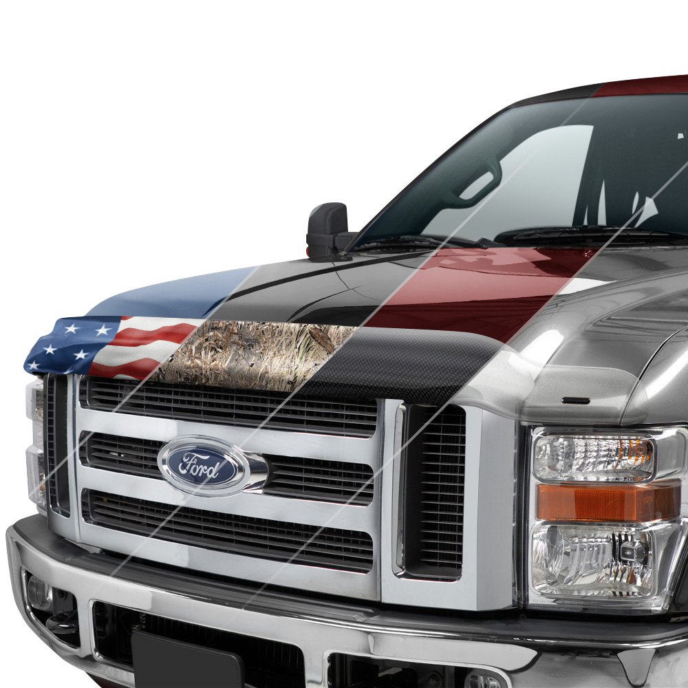 American Flag with Eagle Stampede 2414-30 Vigilante Premium Hood Protector for Nissan 