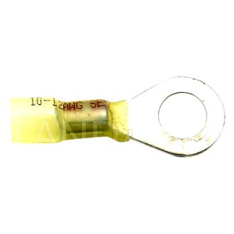 Standard® - Handypack™ 3/8" 12/10 Gauge Yellow Solder Ring Terminals
