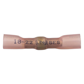 Standard® - Handypack™ 20/18 Gauge Heat Shrink Red Crimp and Solder Terminals Butt Connectors