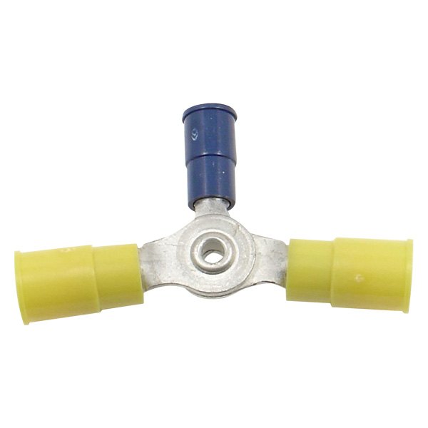 Standard® - 2 x 12/10 Gauge to 16/14 Gauge Vinyl Insulated Yellow and Blue 3-Way Butt Connector