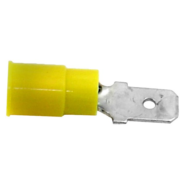 Standard® - 0.250" 12/10 Gauge Vinyl Insulated Yellow Male Quick Disconnect Connector
