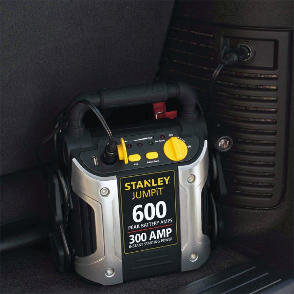 Stanley Tools® - 12 V Portable Battery Jump Starter with Flashlight