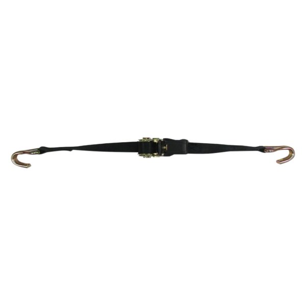 Star Brite® - 18' L x 1" W Black Nylon Ratchet Tie-Down Strap with "J" Hook End