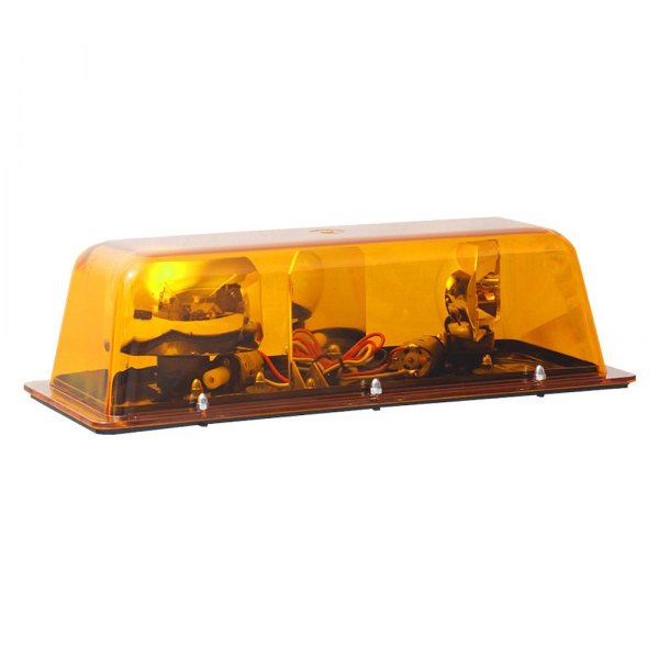 Star Warning Systems® - 9200H Series Permanent Mount Mini Star Amber Halogen Beacon Light Bar