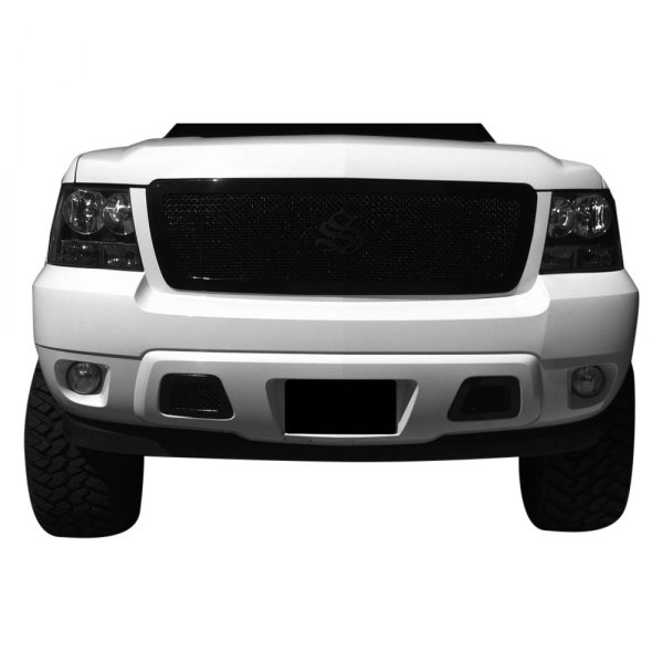 Status Grilles® - 1-Pc Red Mesh Main Grille