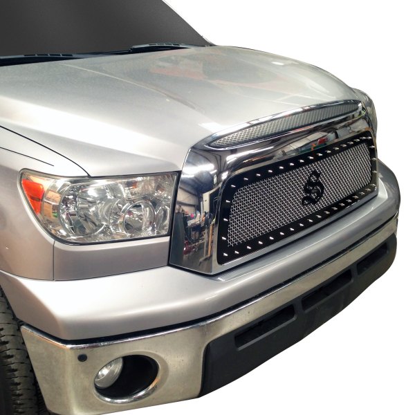 Status Grilles® - 1-Pc Red Mesh Main Grille
