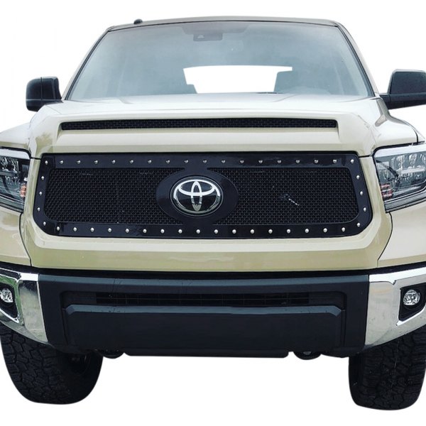 Status Grilles® - 1-Pc Lime Green Mesh Main Grille