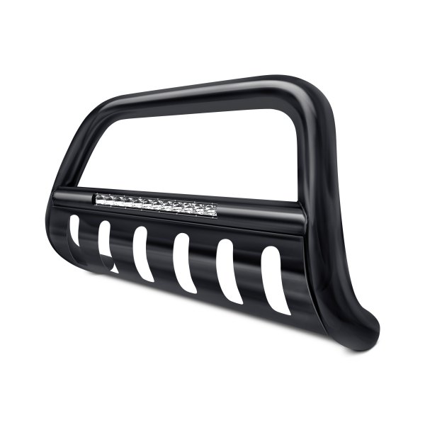 SteelCraft® - 3" Black LED Bull Bar with Skid Plate