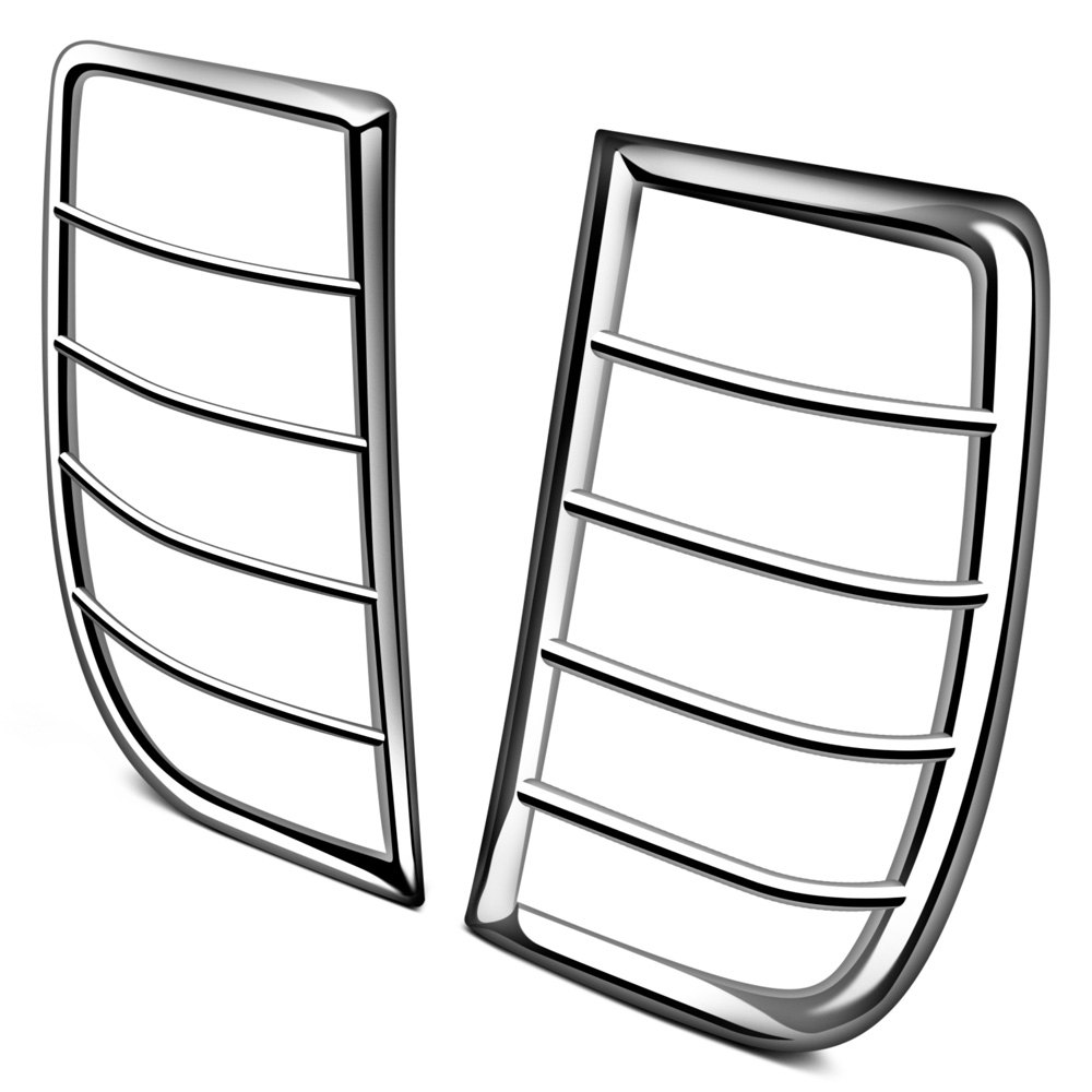Steelcraft® 32257 Polished Tail Light Guards
