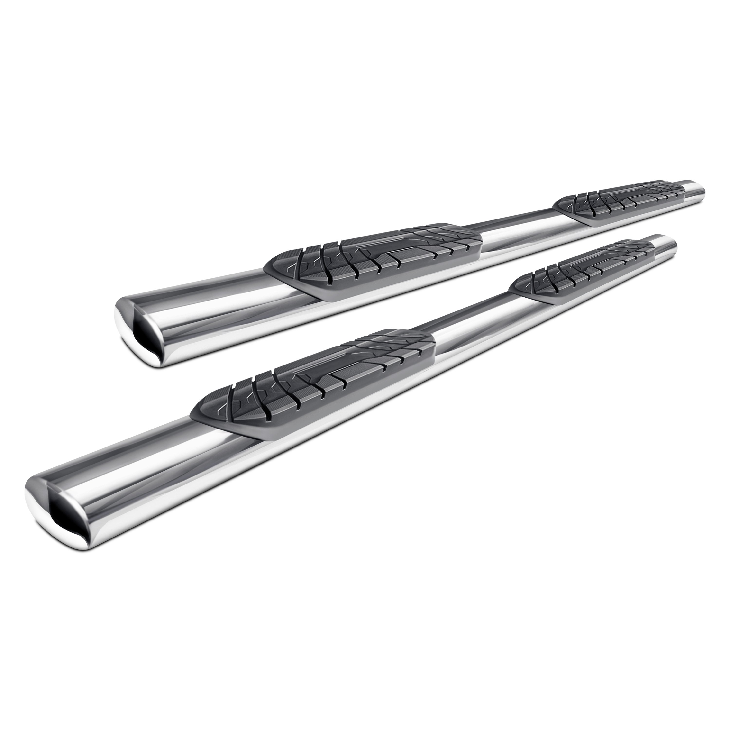 Steelcraft® 4022471 4" Cab Length Polished Oval Straight Side Bars