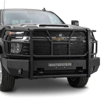 SteelCraft® - Elevation Series™ Full Width Black Front HD Bumper with Brush Guard
