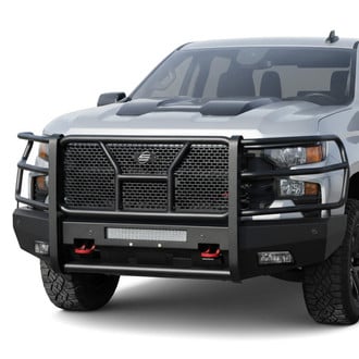 SteelCraft® - Elevation Series™ Full Width Black Front HD Bumper with Brush Guard