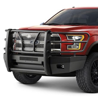 SteelCraft® - Elevation Series™ Full Width Black Front HD Bumper with Brush Guard