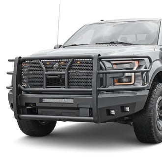 SteelCraft® - Elevation Series™ Full Width Black Front HD Bumper with Brush Guard