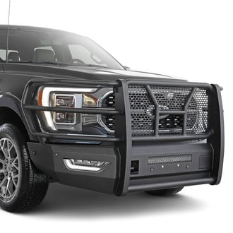 SteelCraft® - Elevation Series™ Full Width Black Front HD Bumper with Brush Guard