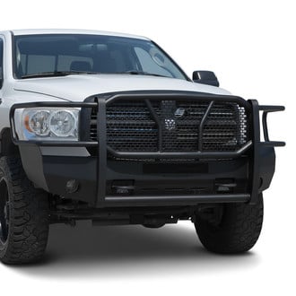 SteelCraft® - Elevation Series™ Full Width Black Front HD Bumper with Brush Guard