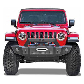 SteelCraft® - Mid Width Front Winch HD Bumper with Hoop