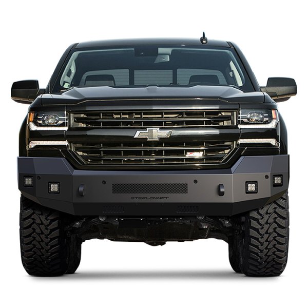 SteelCraft® - Fortis Full Width Front HD Textured Black Bumper