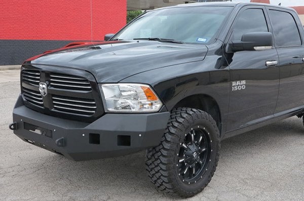 SteelCraft® - Fortis Full Width Textured Black Front HD Bumper SteelCraft® - Fortis Full Width Textured Black Front HD Bumper
