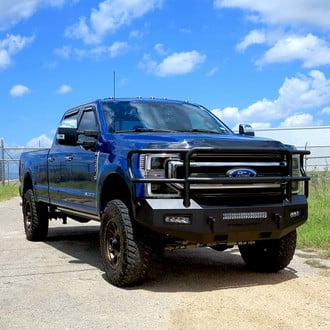 SteelCraft® - Fortis Maxx Full Width Front HD Bumper with Grille Guard
