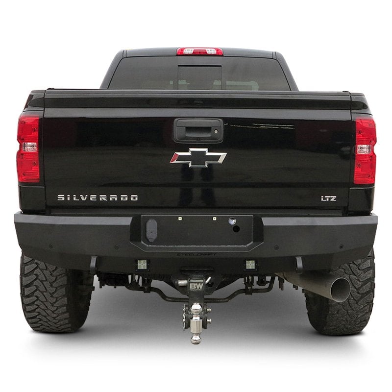 Steelcraft® 76-20410 - Fortis Full Width Textured Black Rear HD Bumper