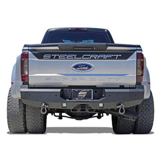 SteelCraft® - Fortis Full Width Textured Black Rear HD Bumper